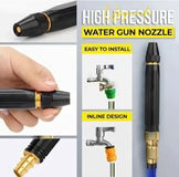 Portable High Pressure Washing Water Nozzle with 3 attachments